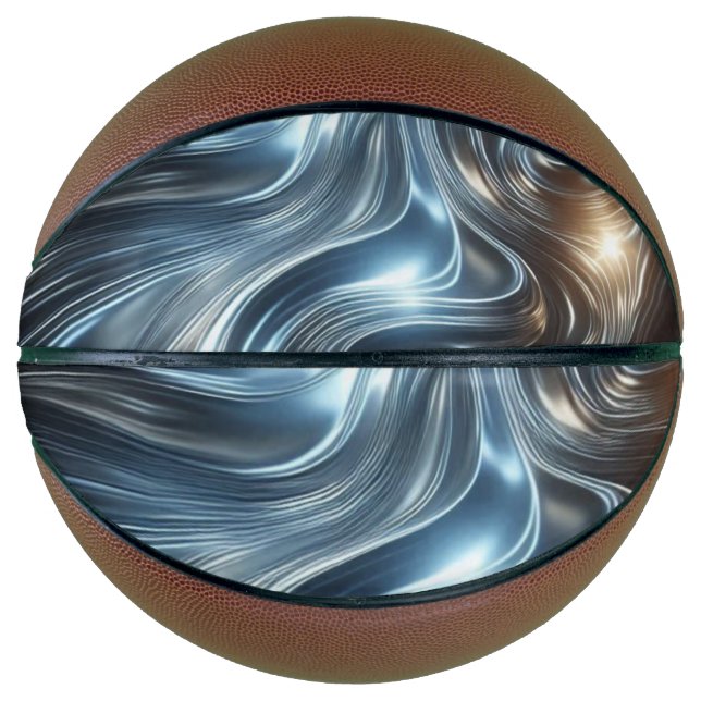 Metallische Lichtströme Basketball (Vorderseite)