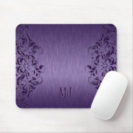 Metallische Lila gebürstete Aluminium, Lila Spitze Mousepad