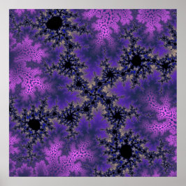 Metallische Lila Speckle Poster