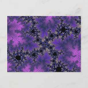 Metallische Lila Speckle Postkarte