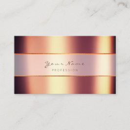 Metallische Minimalstreifen für Veranstaltungsplan Visitenkarte