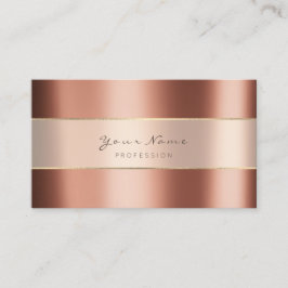 Metallische Minimalstreifen für Veranstaltungsplan Visitenkarte