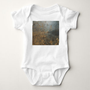 Metallische Oberfläche, reflektierende Textur Hint Baby Strampler
