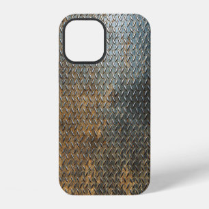 Metallische Oberfläche, reflektierender Texturhint iPhone 12 Hülle