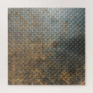 Metallische Oberfläche, reflektierender Texturhint Puzzle