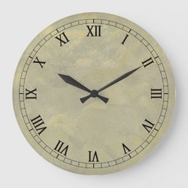Metallische Plaster-Imitate schließen Wallclock rö Große Wanduhr