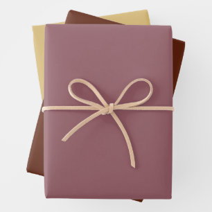 Metallische Rose Gold Muster Geschenkpapier Set