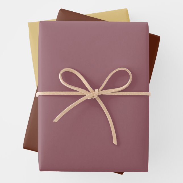 Metallische Rose Gold Muster Geschenkpapier Set (Beispiel)