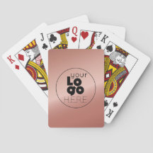 Metallische Rose Gold Playing Card Set für Busines