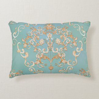 Metallische Rose Quarz: Glossy Texture Dekokissen