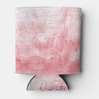 Metallische Rote Leinwand: Pinselstrich Elegance. Dosenkühler