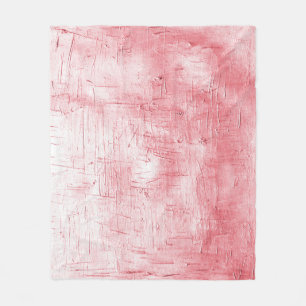 Metallische Rote Leinwand: Pinselstrich Elegance. Fleecedecke