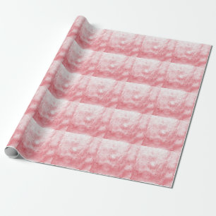 Metallische Rote Leinwand: Pinselstrich Elegance. Geschenkpapier