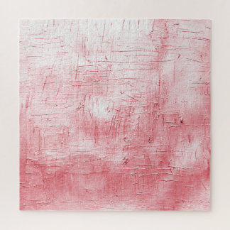 Metallische Rote Leinwand: Pinselstrich Elegance. Puzzle