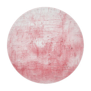 Metallische Rote Leinwand: Pinselstrich Elegance. Schneidebrett