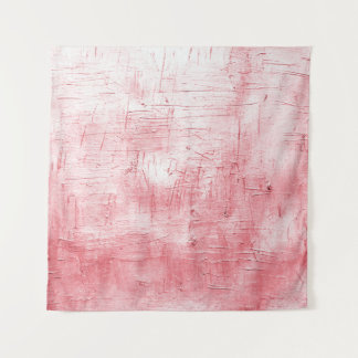 Metallische Rote Leinwand: Pinselstrich Elegance. Wandteppich