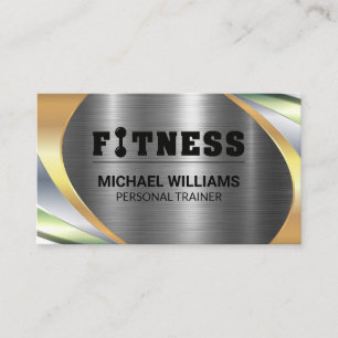 Metallische Schichten Fitness Loyalty Card Treuekarte