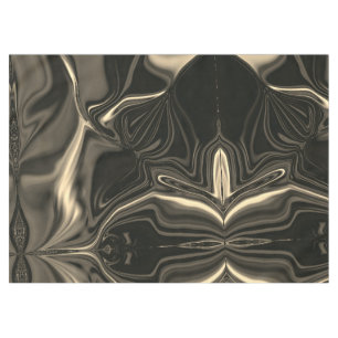 Metallische Sepia-Krümmungen über dunklem Hintergr Tischdecke