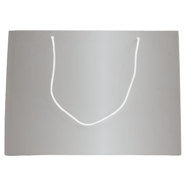 Metallische Silberglocken Große Geschenktüte (Vorderseite)