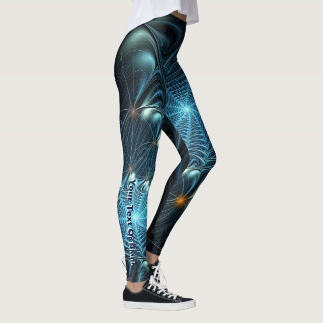 Metallische Spinnnetze Leggings (Rechts)