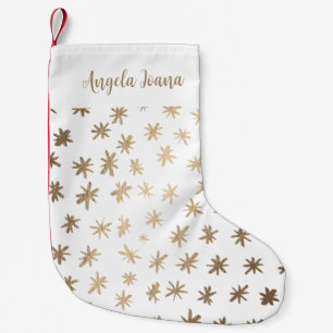Metallische Sterne mit Namen - Gold Kleiner Weihnachtsstrumpf