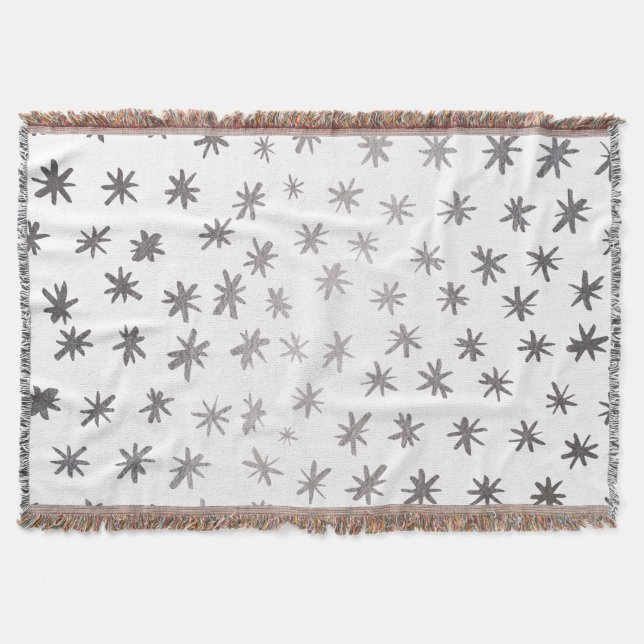 Metallische Sterne - silber Decke (Vorderseite)