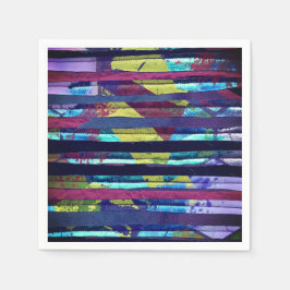 Metallische Streifen Serviette