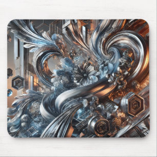Metallische Strömungen Mousepad