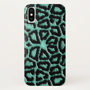 Metallische tadellose grüne Giraffe Case-Mate iPhone Hülle