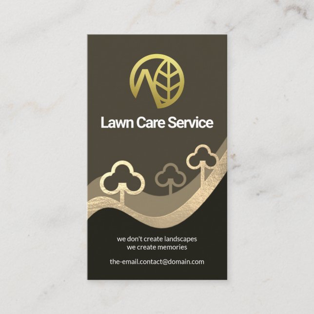 Metallische Texturlandschaft Visitenkarte (Vorderseite)