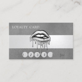 Metallische Tropflippen, Lederaussehen Treuekarte