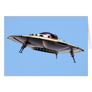 Metallische UFO-Karte