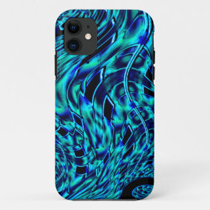Metallische und krüge Täuschung, blau bis grün Case-Mate iPhone Hülle