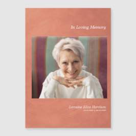 Metallische Wirkung von Foto an Orangene Imitat Magnetkarte