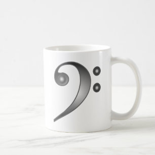 Metallischer Bassschlüssel Tasse