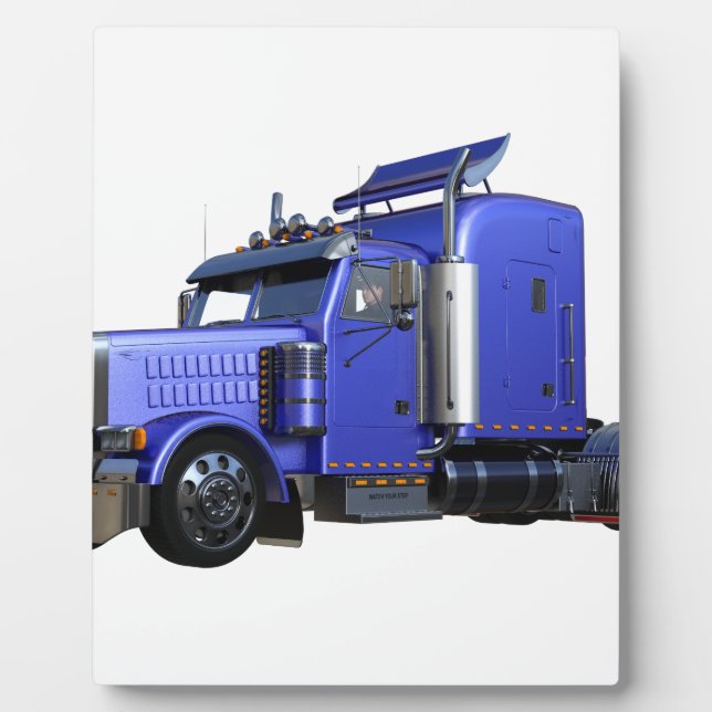 Metallischer Blue Semi Trailer Fotoplatte (Vorderseite)