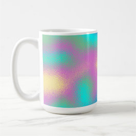 Metallischer Effekt von Unicorn-Regenbogen Kaffeetasse