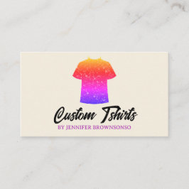Metallischer Gradient T-Shirt Druck Kleidung Bekle Visitenkarte