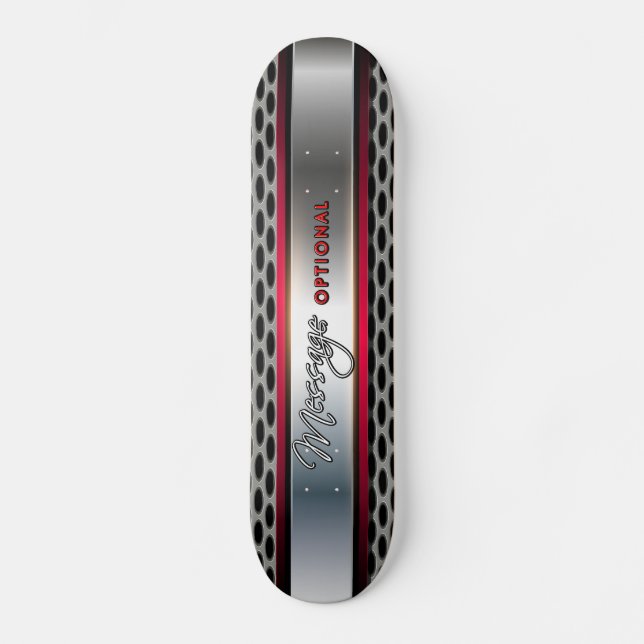Metallischer Hintergrund Art 5A Skateboard (Vorderseite)