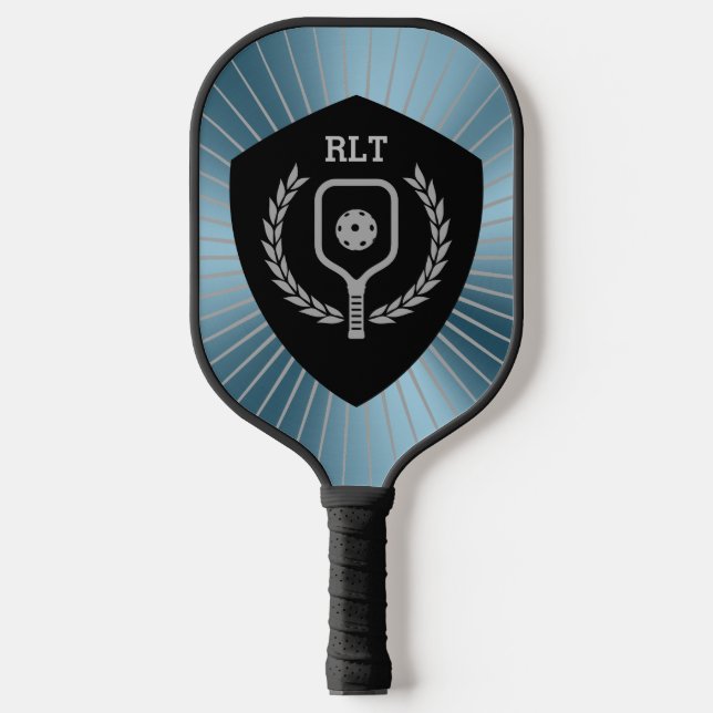 Metallischer Hintergrund des personalisierten Pick Pickleball Schläger (Vorderseite)