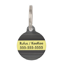 Metallischer Hintergrund Tiernamensmarke