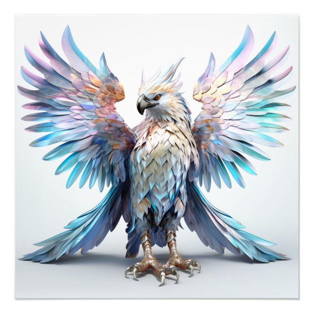 Metallischer Iridescent Eagle Fotodruck (Vorne)