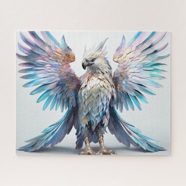 Metallischer Iridescent Eagle Puzzle (Horizontal)