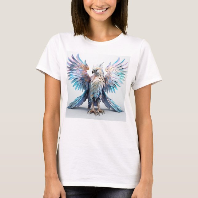 Metallischer Iridescent Eagle T-Shirt (Vorderseite)