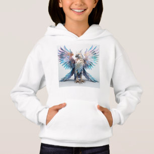 Metallischer Irisierender Adler Hoodie