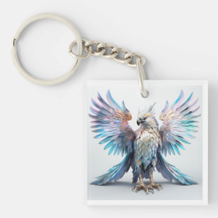 Metallischer Irisierender Adler  Schlüsselanhänger