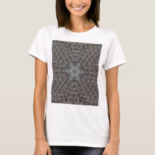 Metallischer Mesh-T - Shirt