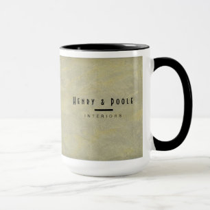 Metallischer Putz Innenarchitekten Branding Tasse