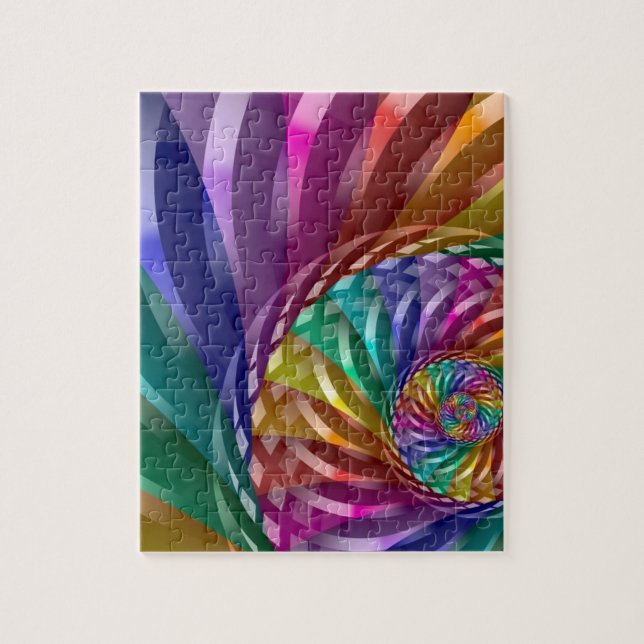 Metallischer Regenbogen Puzzle (Vertikal)