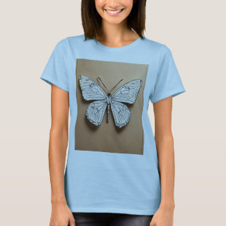 Metallischer Schmetterling Elegance T - Shirt. T-Shirt